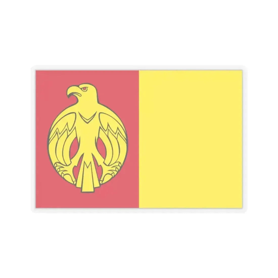 Flag of Kirovohrad Oblast Ukraine - STICKER Vinyl Kiss-Cut Decal 2 Inch Transparent - The Sticker Space