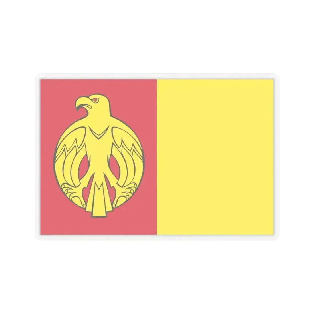 Flag of Kirovohrad Oblast Ukraine - STICKER Vinyl Kiss-Cut Decal 4 Inch Transparent - The Sticker Space