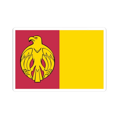 Flag of Kirovohrad Oblast (Ukraine) STICKER Vinyl Kiss-Cut Decal 4 Inch White - The Sticker Space