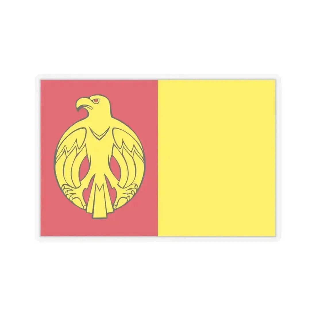 Flag of Kirovohrad Oblast Ukraine - STICKER Vinyl Kiss-Cut Decal 6 Inch Transparent - The Sticker Space