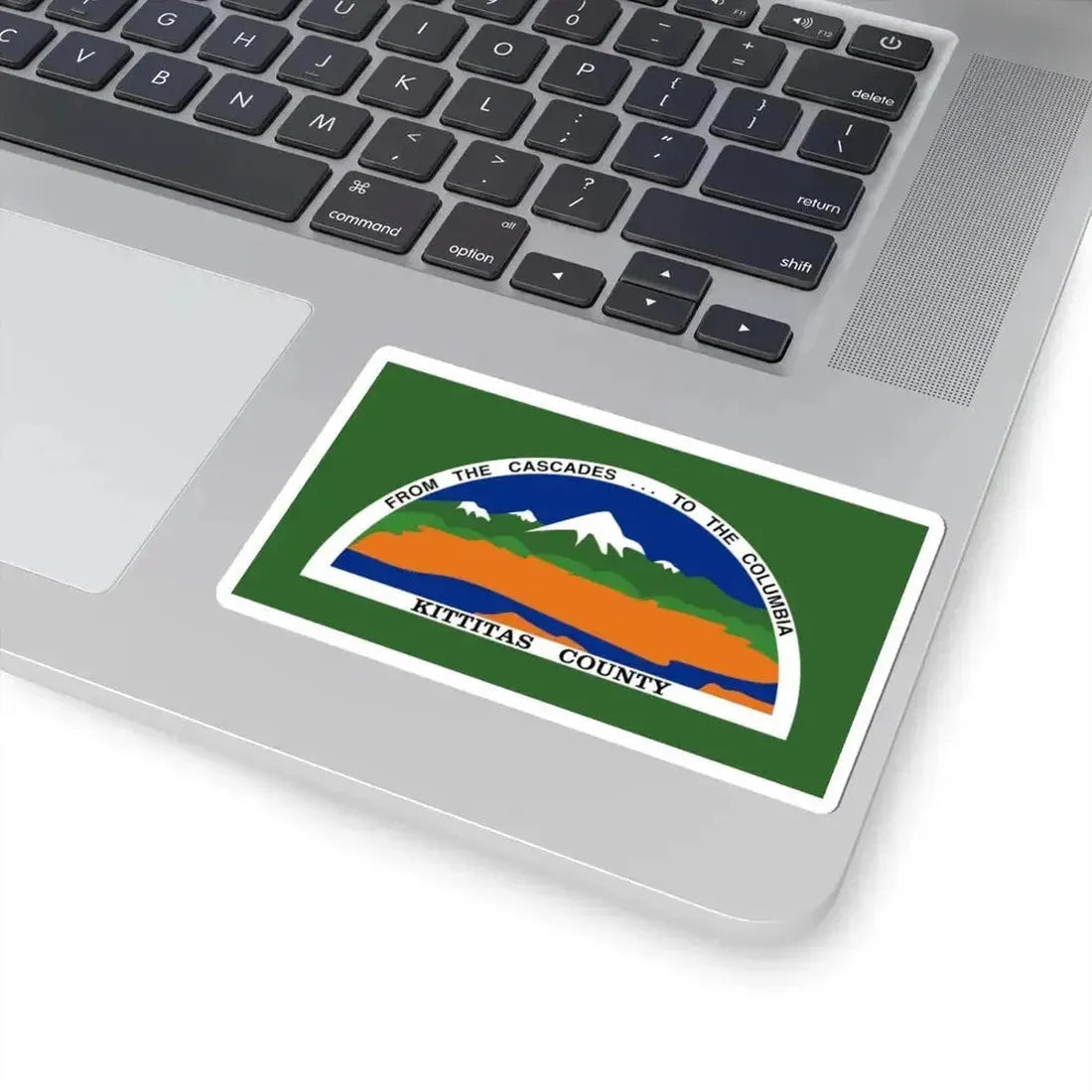 Flag of Kittitas County Washington (United States) STICKER Vinyl Kiss-Cut Decal - The Sticker Space