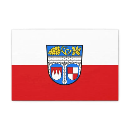 Flag of Kitzingen Germany - Canvas Wall Art 18″ x 12″ 1.25" - The Sticker Space