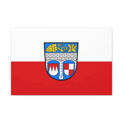 Flag of Kitzingen Germany - Canvas Wall Art 24″ x 16″ 1.25" - The Sticker Space