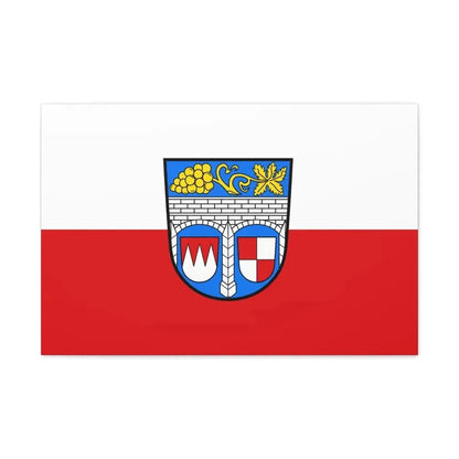 Flag of Kitzingen Germany - Canvas Wall Art 30" x 20" 1.25" - The Sticker Space