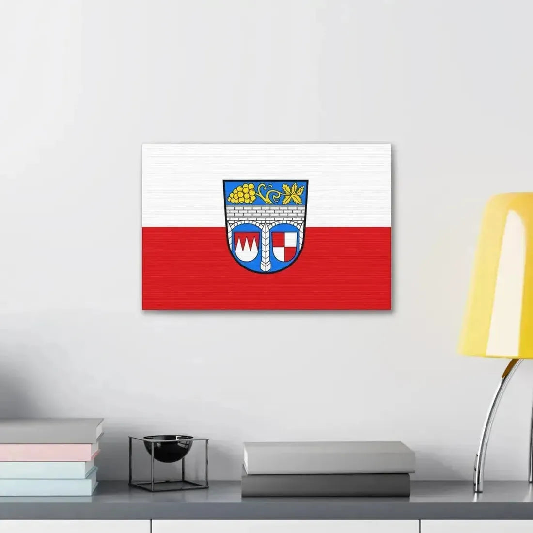 Flag of Kitzingen Germany - Canvas Wall Art - The Sticker Space