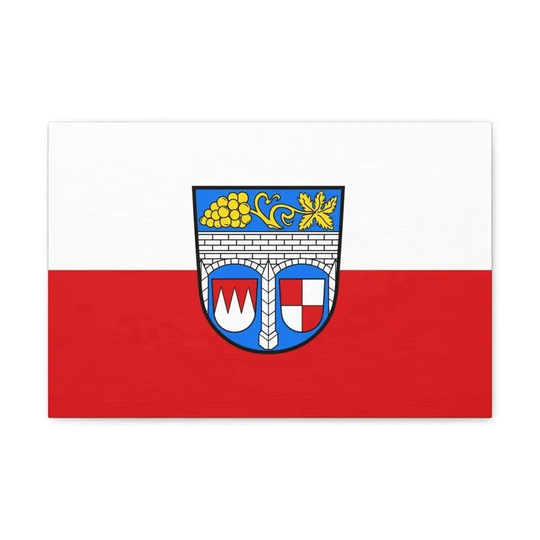Flag of Kitzingen Germany - Canvas Wall Art - The Sticker Space