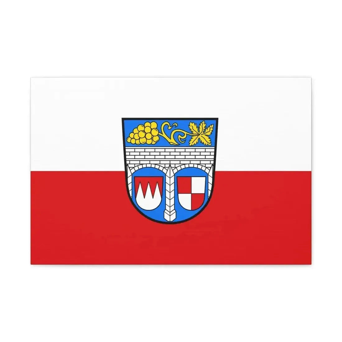 Flag of Kitzingen Germany - Canvas Wall Art - The Sticker Space