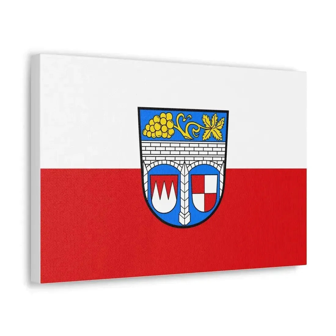 Flag of Kitzingen Germany - Canvas Wall Art - The Sticker Space