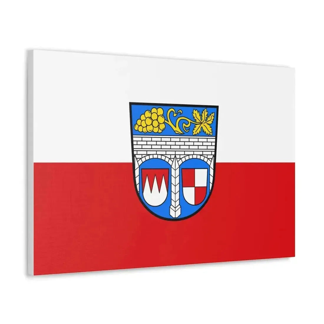 Flag of Kitzingen Germany - Canvas Wall Art - The Sticker Space