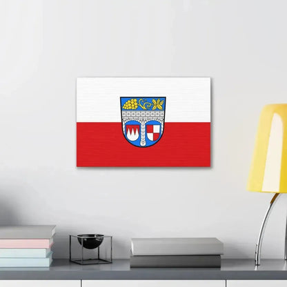 Flag of Kitzingen Germany - Canvas Wall Art - The Sticker Space