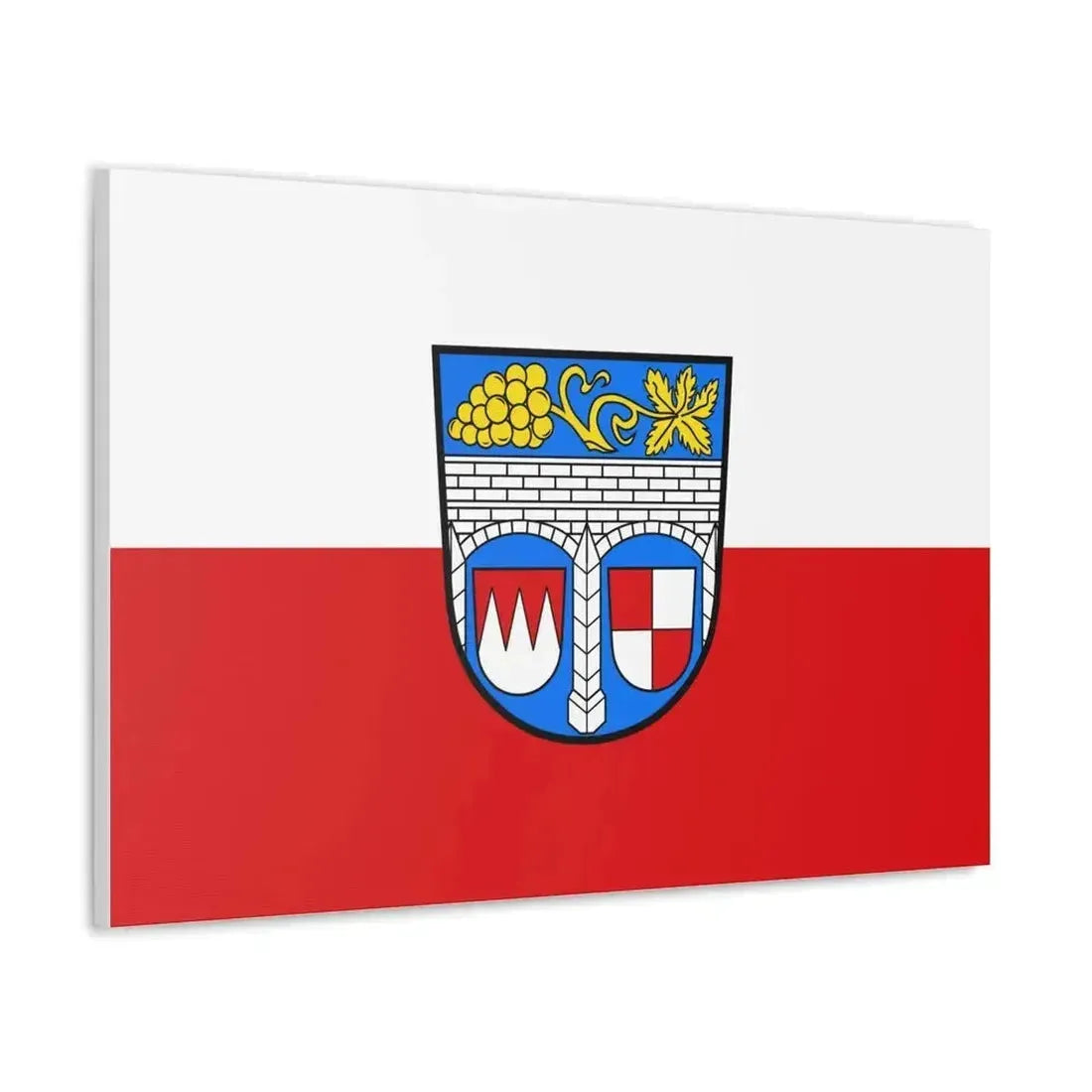 Flag of Kitzingen Germany - Canvas Wall Art - The Sticker Space