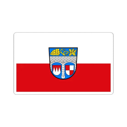 Flag of Kitzingen Germany - STICKER Vinyl Kiss-Cut Decal 6 Inch White - The Sticker Space