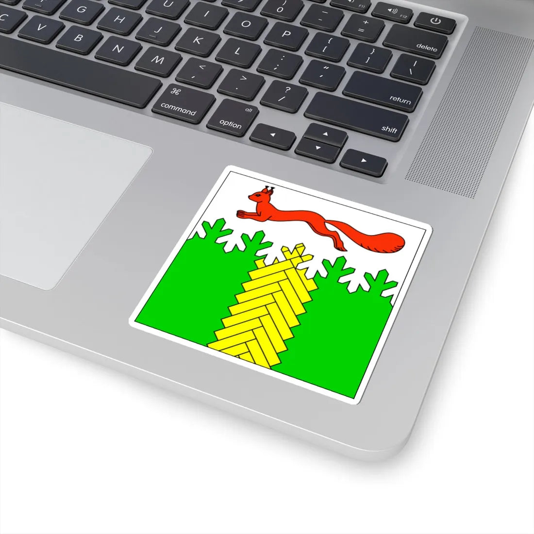 Flag of Kivertsi (Ukraine) STICKER Vinyl Kiss-Cut Decal - The Sticker Space