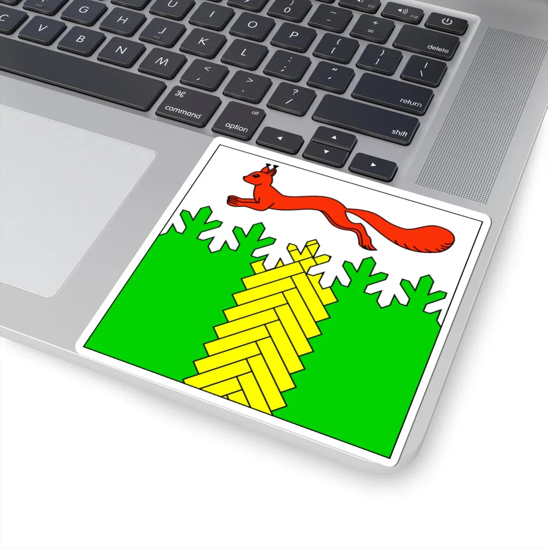 Flag of Kivertsi (Ukraine) STICKER Vinyl Kiss-Cut Decal - The Sticker Space