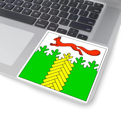 Flag of Kivertsi (Ukraine) STICKER Vinyl Kiss-Cut Decal - The Sticker Space