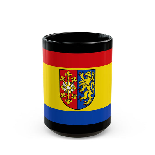 Flag of Kleve Germany - Black Coffee Mug-15oz-The Sticker Space