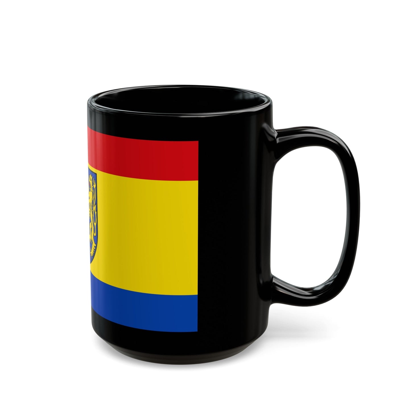 Flag of Kleve Germany - Black Coffee Mug-The Sticker Space