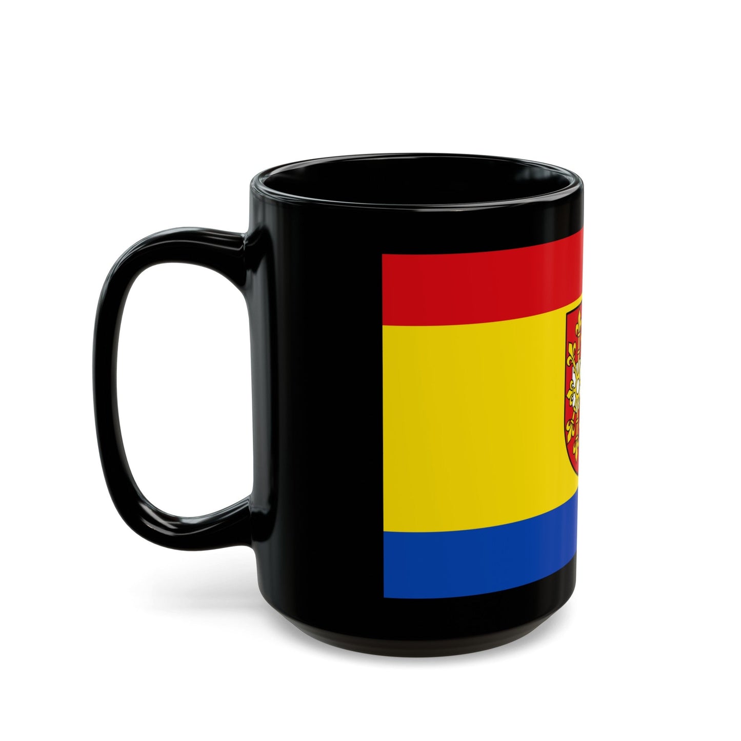 Flag of Kleve Germany - Black Coffee Mug-The Sticker Space