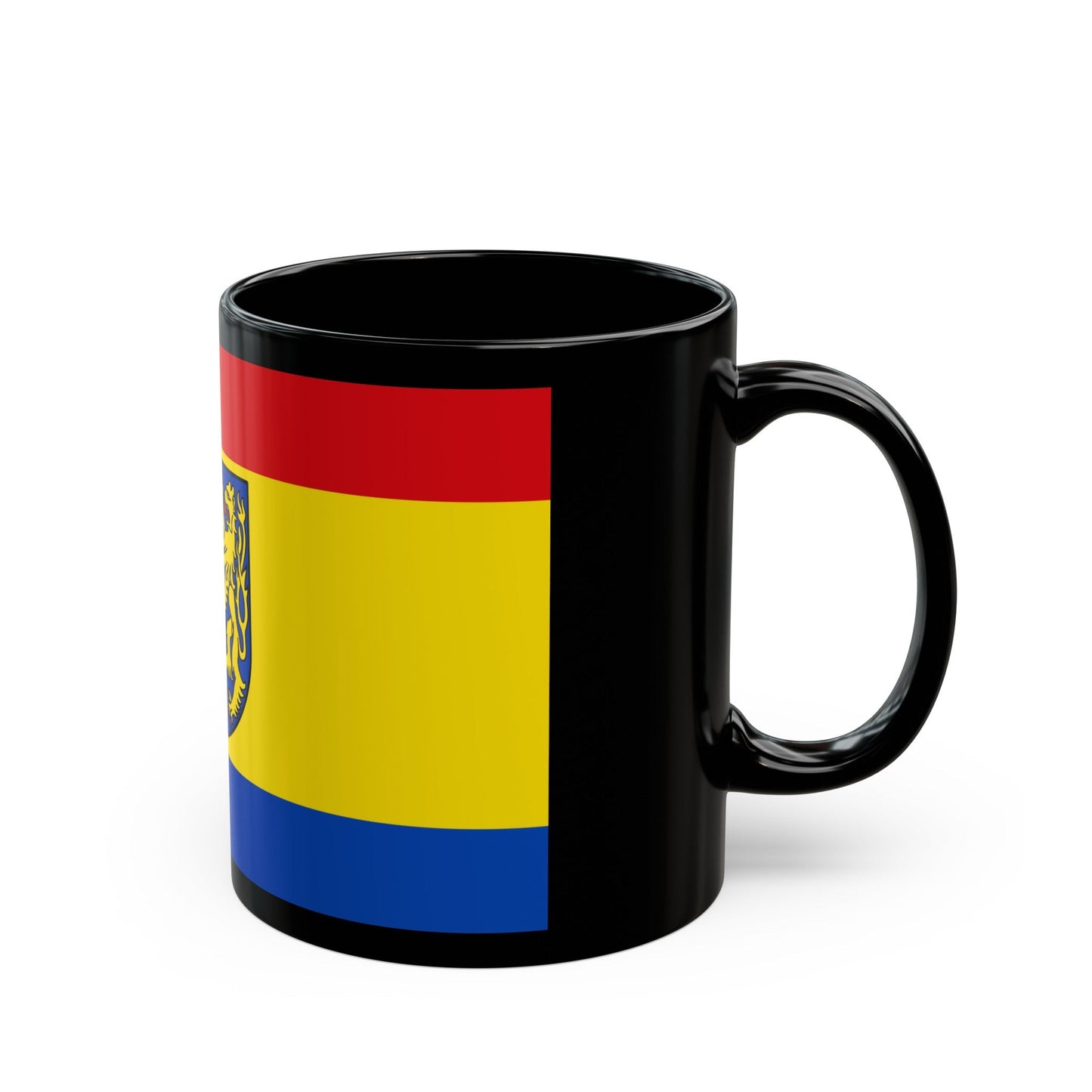 Flag of Kleve Germany - Black Coffee Mug-The Sticker Space