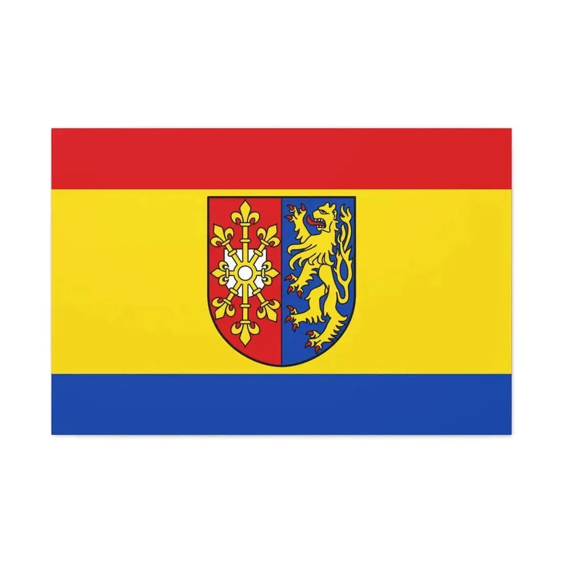 Flag of Kleve Germany - Canvas Wall Art 36" x 24" 1.25" - The Sticker Space