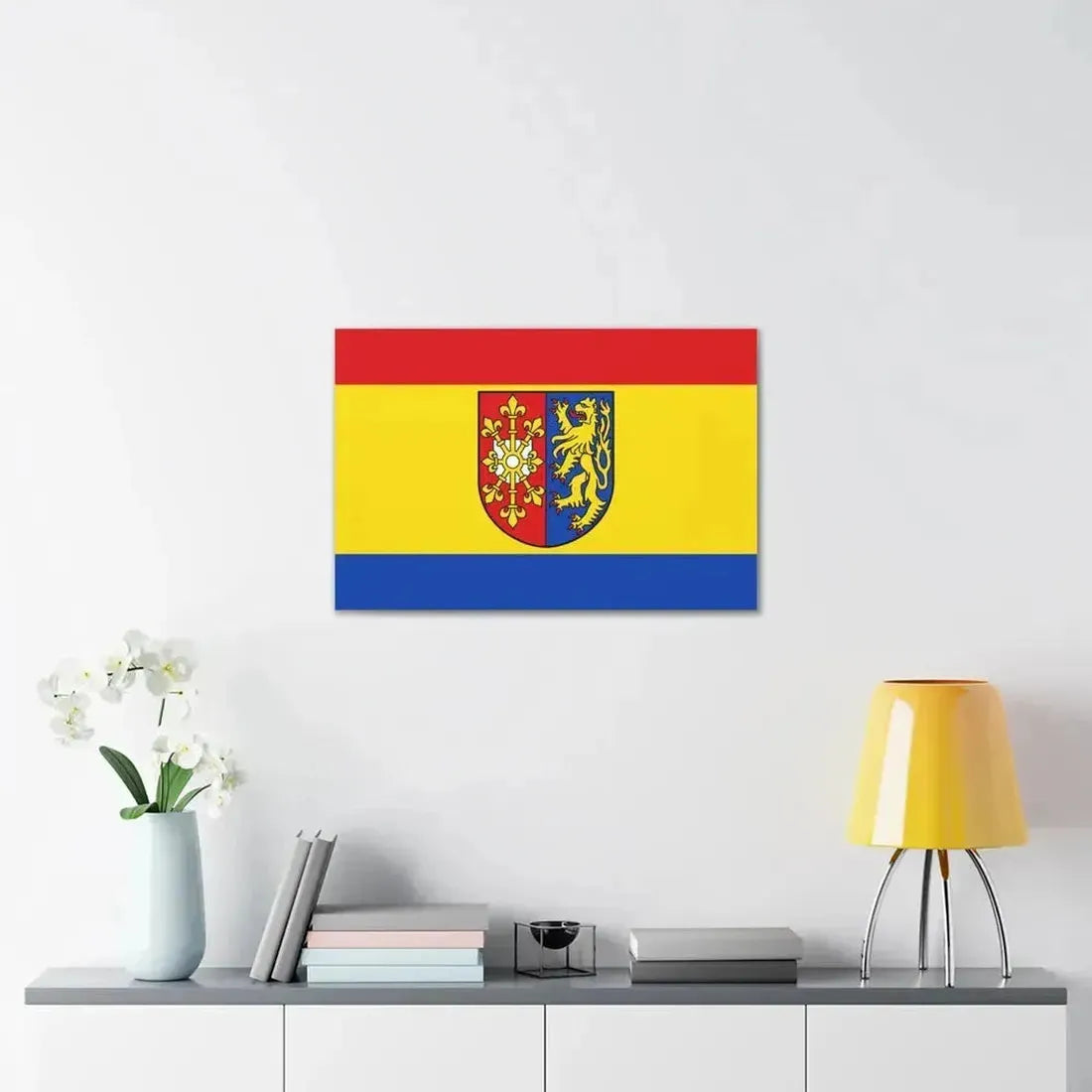 Flag of Kleve Germany - Canvas Wall Art - The Sticker Space