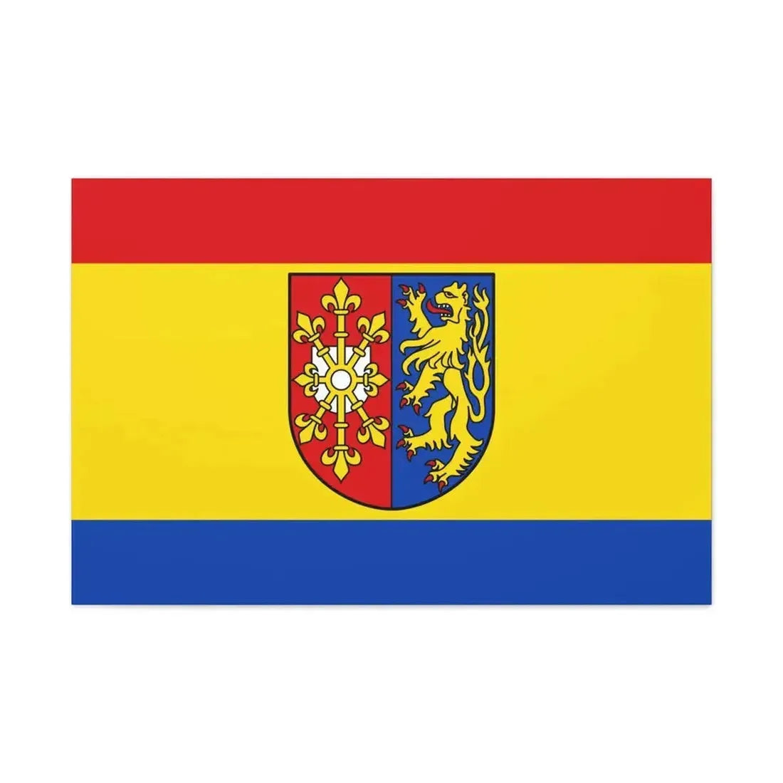 Flag of Kleve Germany - Canvas Wall Art - The Sticker Space