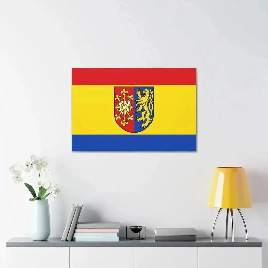 Flag of Kleve Germany - Canvas Wall Art - The Sticker Space