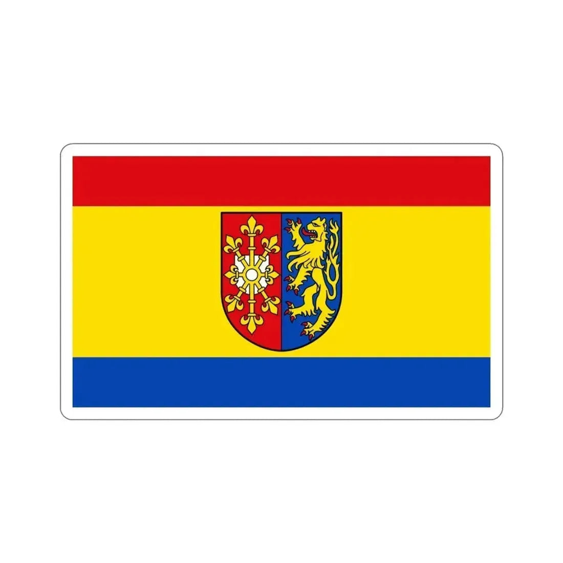 Flag of Kleve Germany STICKER Vinyl Die-Cut Decal 3 Inch - The Sticker Space