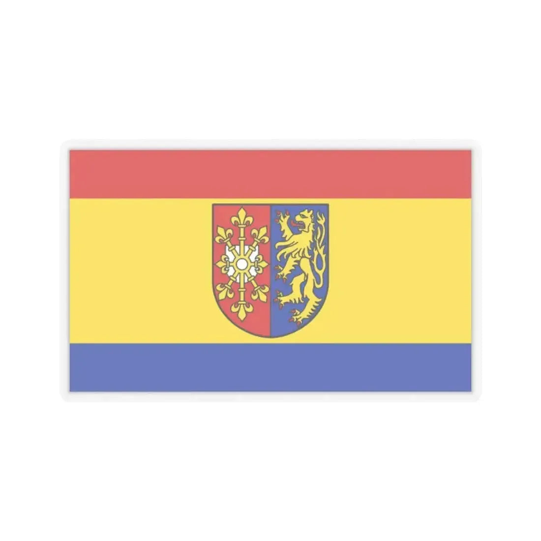Flag of Kleve Germany - STICKER Vinyl Kiss-Cut Decal 2 Inch Transparent - The Sticker Space