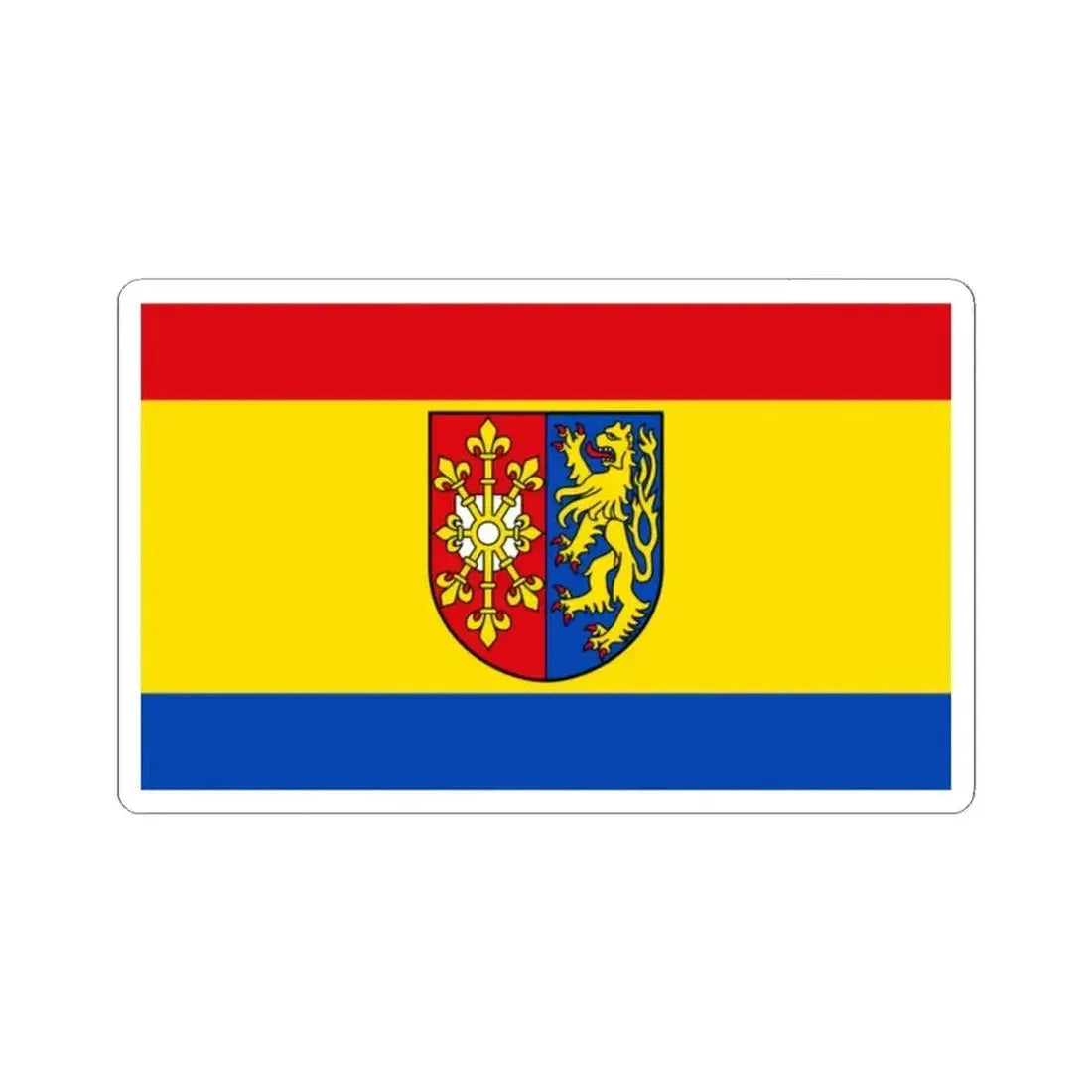 Flag of Kleve Germany - STICKER Vinyl Kiss-Cut Decal 2 Inch White - The Sticker Space