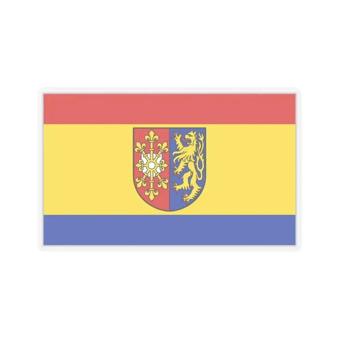 Flag of Kleve Germany - STICKER Vinyl Kiss-Cut Decal 6 Inch Transparent - The Sticker Space