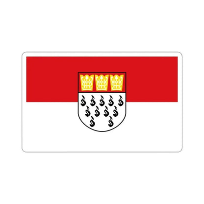 Flag of Köln Germany STICKER Vinyl Die-Cut Decal 3 Inch - The Sticker Space