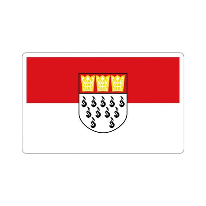 Flag of Köln Germany STICKER Vinyl Die-Cut Decal 4 Inch - The Sticker Space