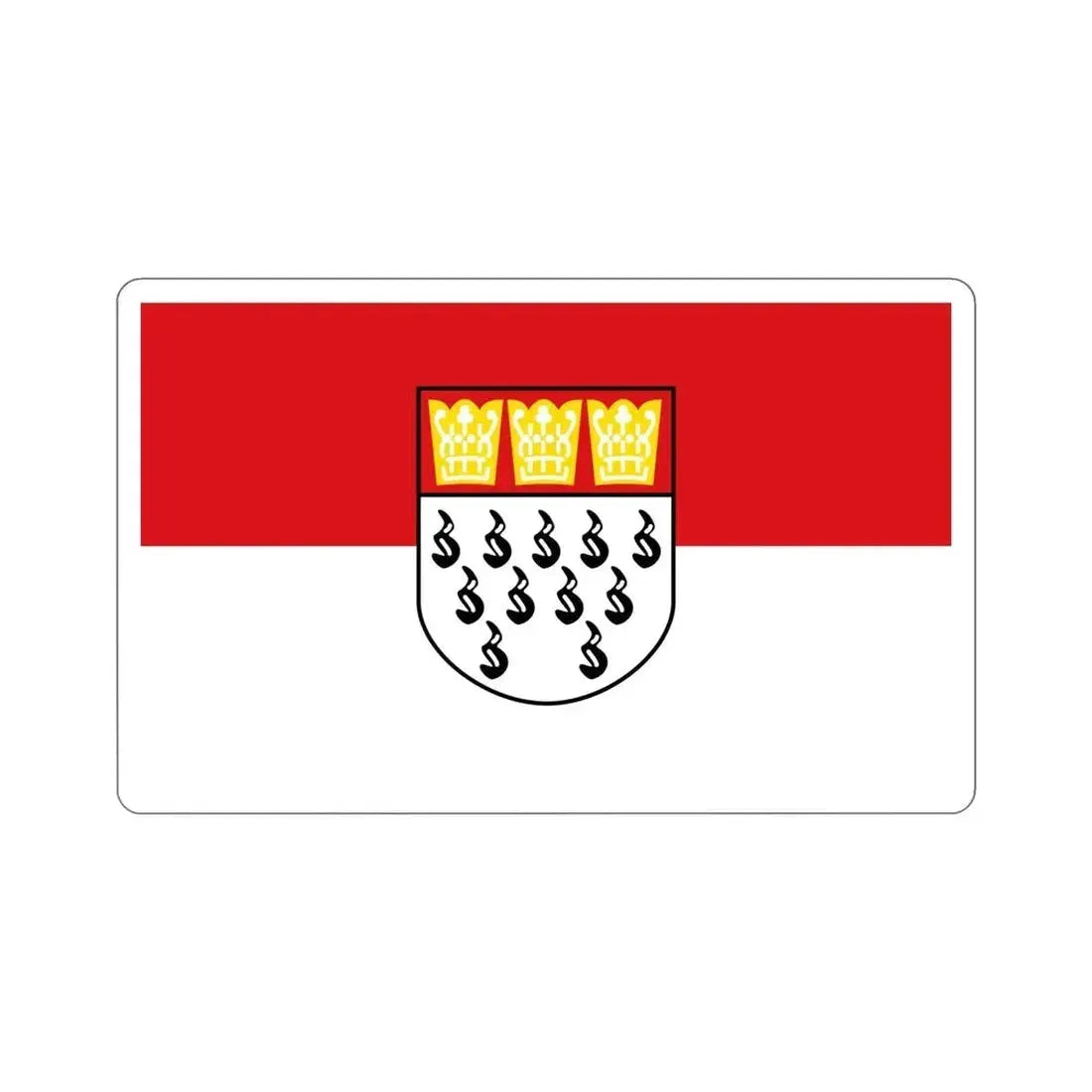 Flag of Köln Germany STICKER Vinyl Die-Cut Decal - The Sticker Space