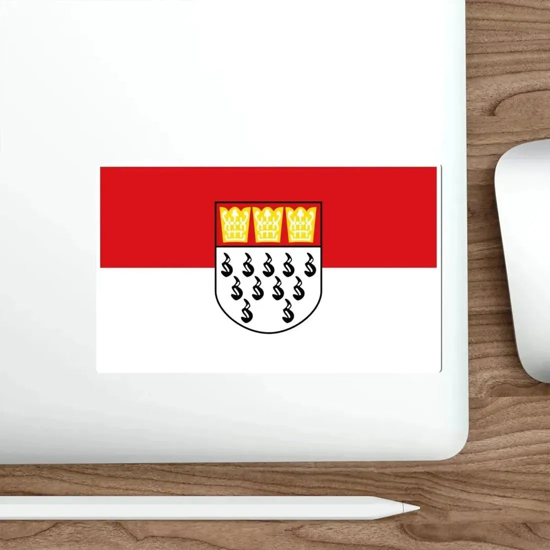 Flag of Köln Germany STICKER Vinyl Die-Cut Decal - The Sticker Space