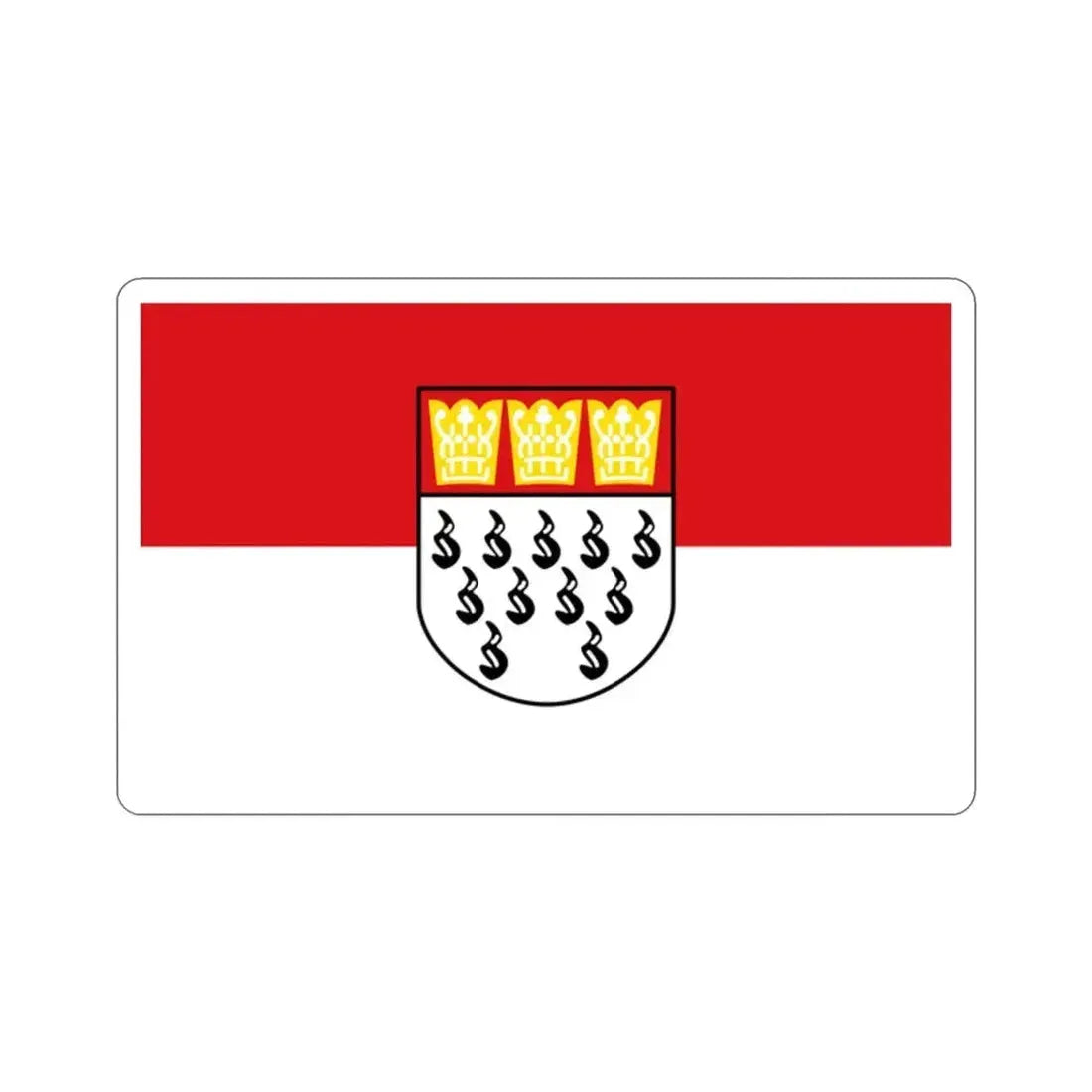 Flag of Köln Germany STICKER Vinyl Die-Cut Decal - The Sticker Space