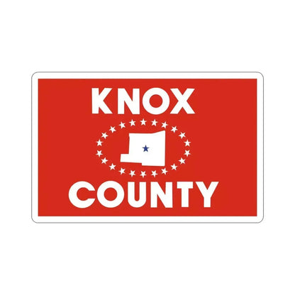 Flag of Knox County Ohio STICKER Vinyl Die-Cut Decal 4 Inch - The Sticker Space