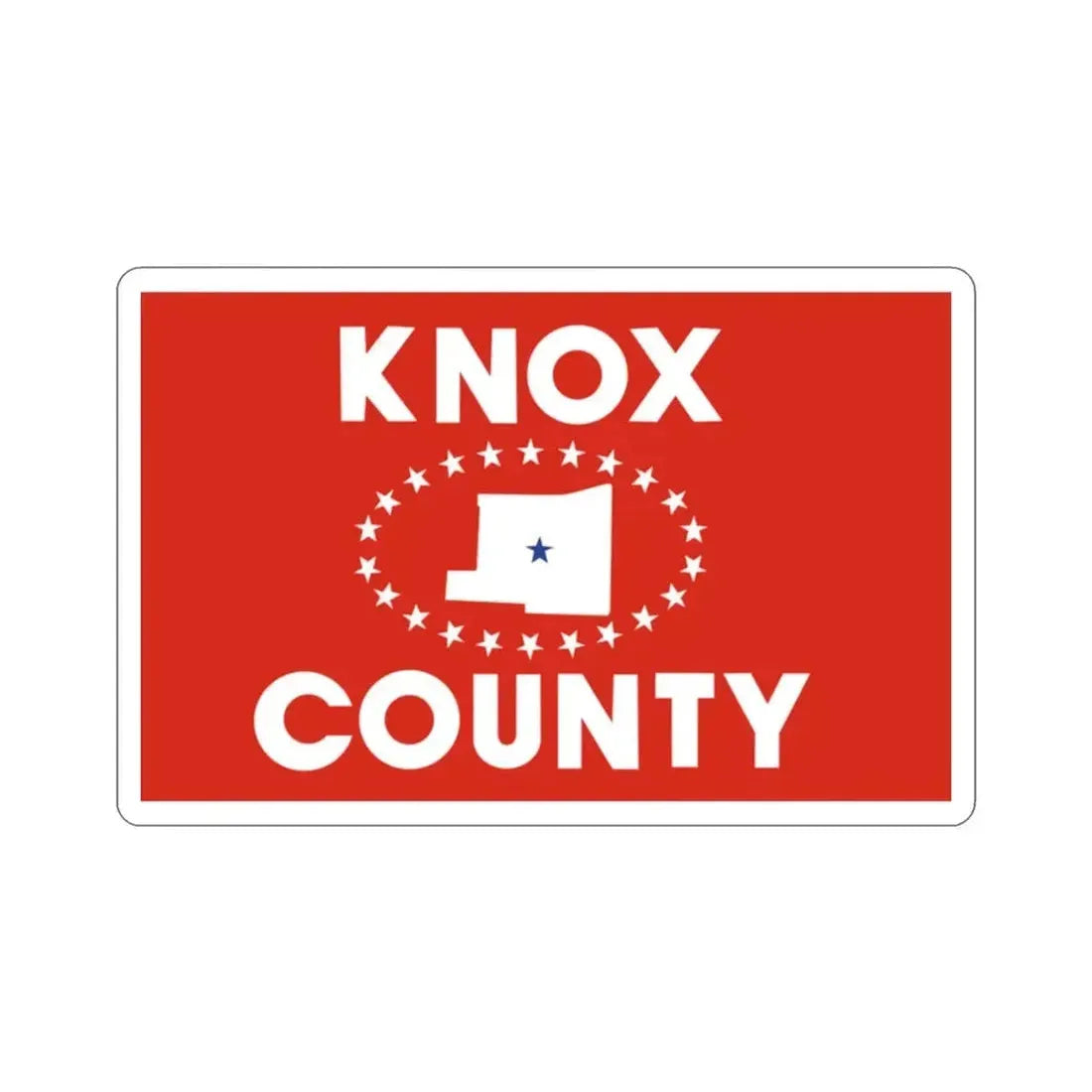 Flag of Knox County Ohio STICKER Vinyl Die-Cut Decal - The Sticker Space