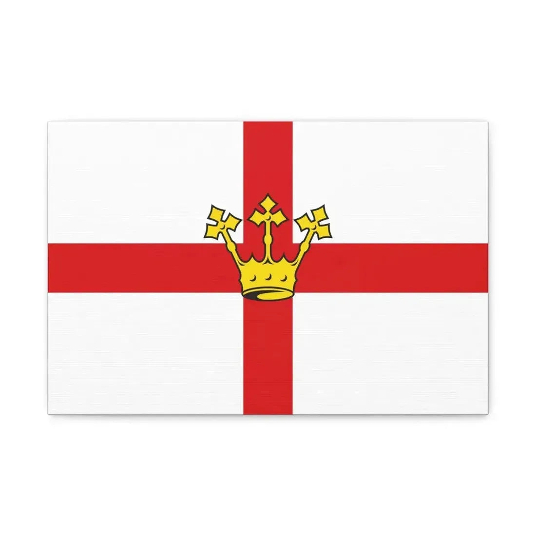 Flag of Koblenz Germany - Canvas Wall Art 18″ x 12″ 1.25" - The Sticker Space