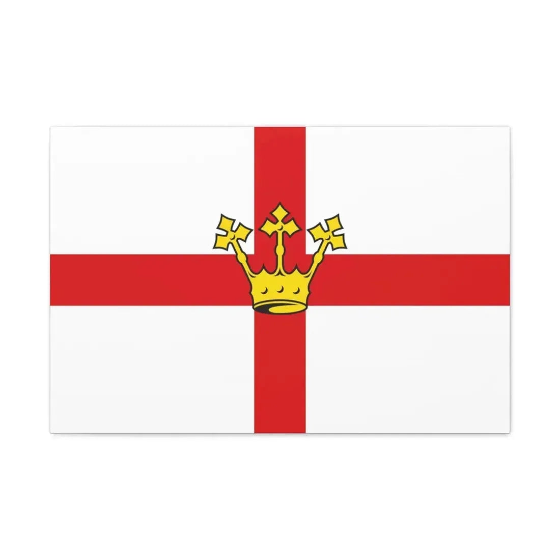 Flag of Koblenz Germany - Canvas Wall Art 30" x 20" 1.25" - The Sticker Space