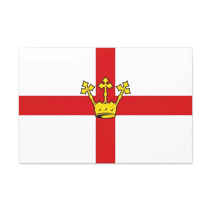 Flag of Koblenz Germany - Canvas Wall Art 30" x 20" 1.25" - The Sticker Space