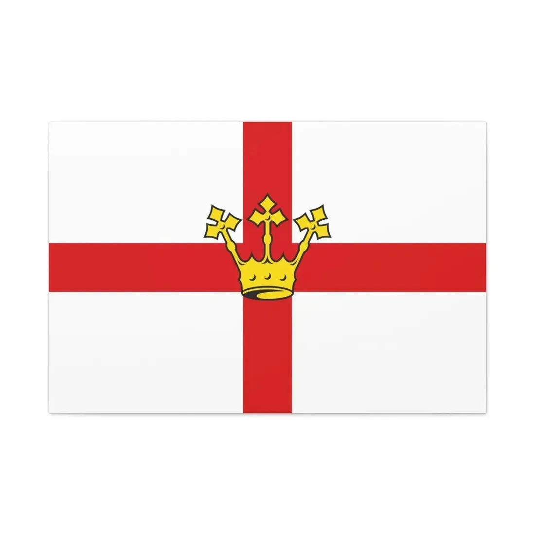 Flag of Koblenz Germany - Canvas Wall Art 36" x 24" 1.25" - The Sticker Space