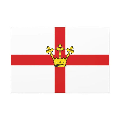 Flag of Koblenz Germany - Canvas Wall Art 36" x 24" 1.25" - The Sticker Space