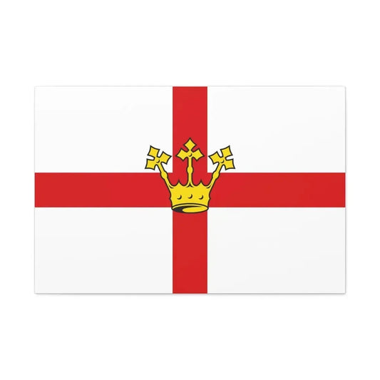 Flag of Koblenz Germany - Canvas Wall Art 36" x 24" 1.25" - The Sticker Space