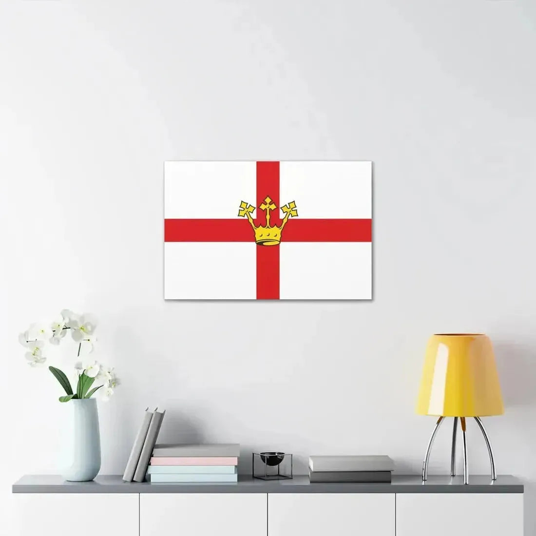 Flag of Koblenz Germany - Canvas Wall Art - The Sticker Space