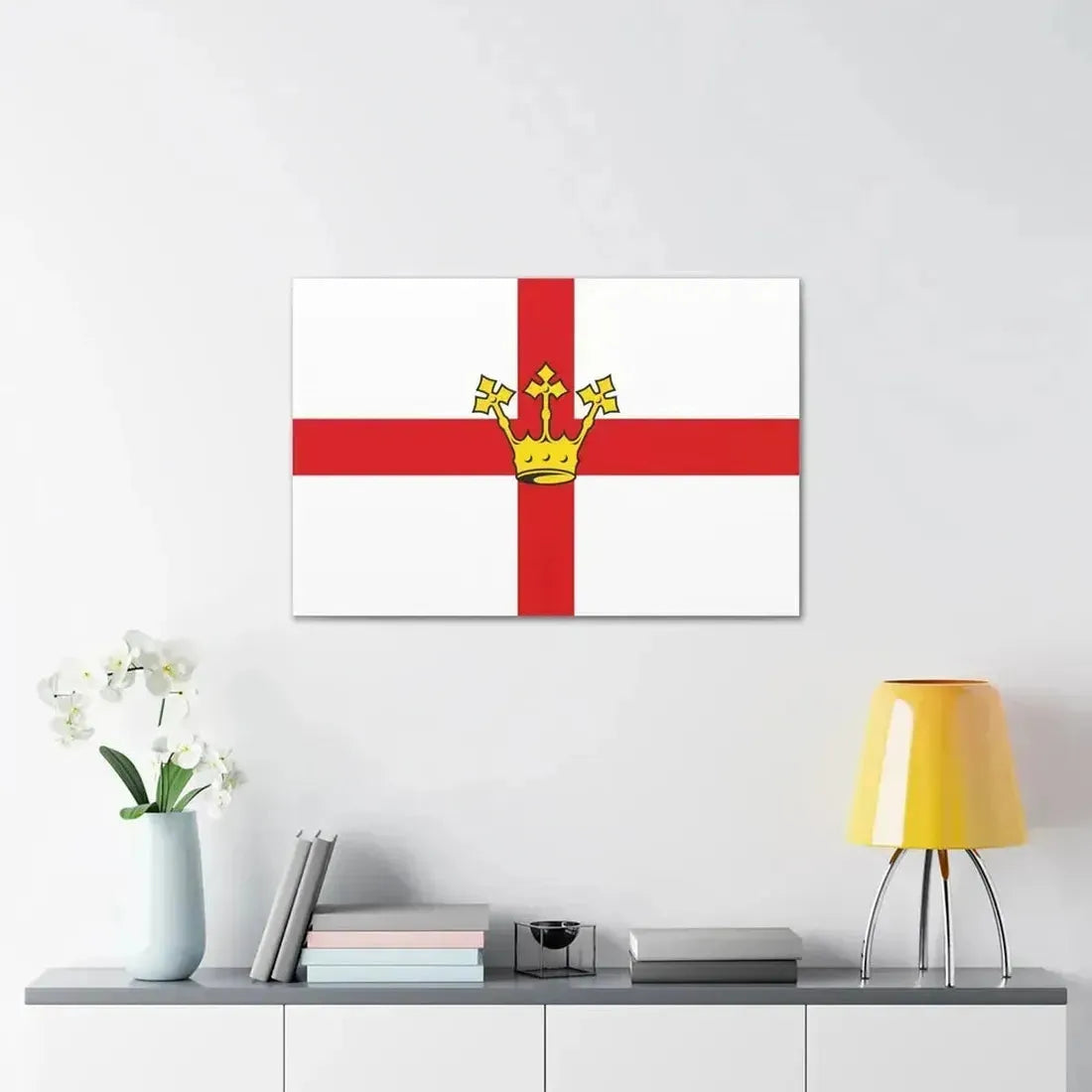 Flag of Koblenz Germany - Canvas Wall Art - The Sticker Space