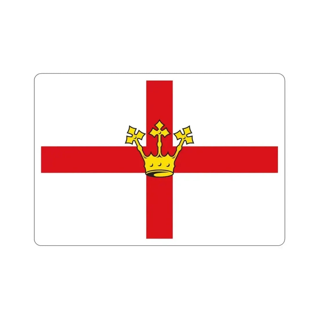 Flag of Koblenz Germany STICKER Vinyl Die-Cut Decal 4 Inch - The Sticker Space