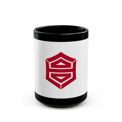 Flag of Kochi Kochi Japan - Black Coffee Mug-15oz-The Sticker Space