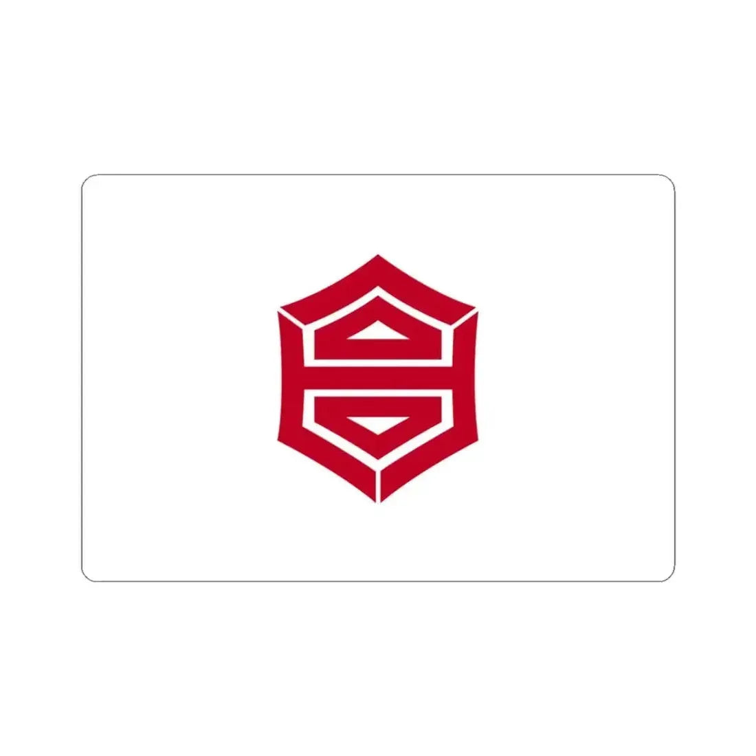 Flag of Kochi Kochi Japan - STICKER Vinyl Kiss-Cut Decal 3 Inch White - The Sticker Space