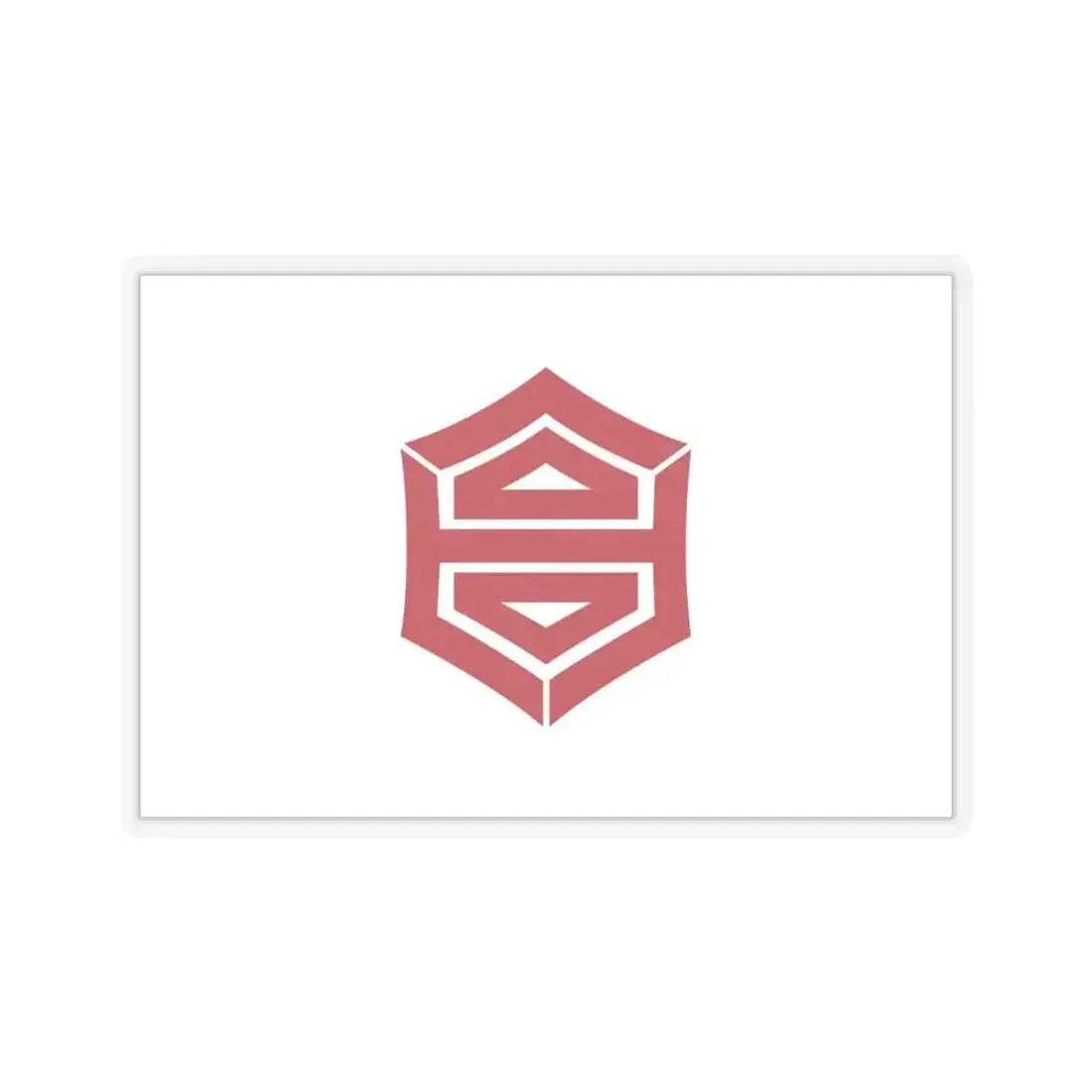 Flag of Kochi Kochi Japan - STICKER Vinyl Kiss-Cut Decal 4 Inch Transparent - The Sticker Space